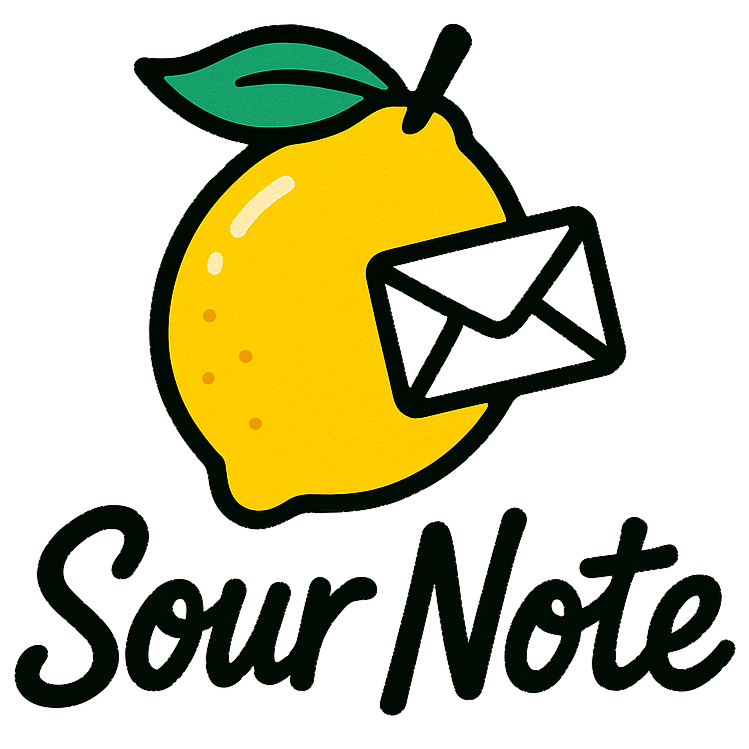 Sour Note logo – bitter messages, delivered fresh